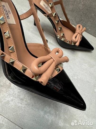 Туфли Valentino rockstud bow