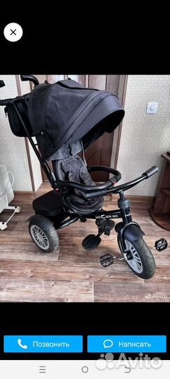 Трехколесный велосипед с родительской ручкой