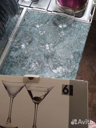 Набор 6 бокалов для мартини