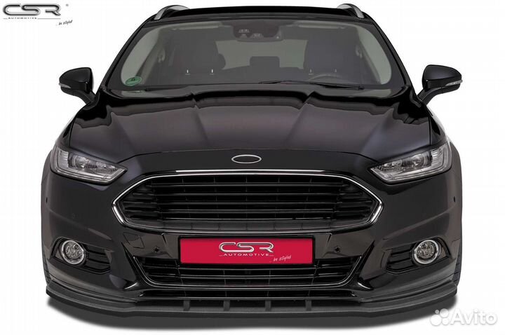 Ford Mondeo 5 14-19 Сплиттер бампера глянцевый CSR