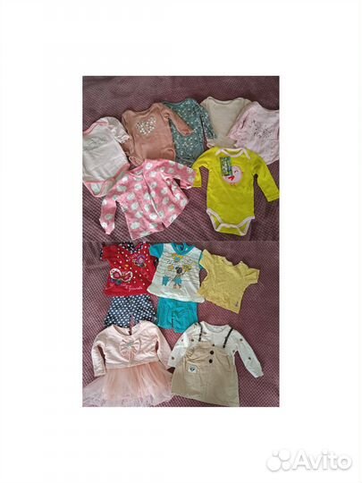 Вещи пакетом на девочку 74-80