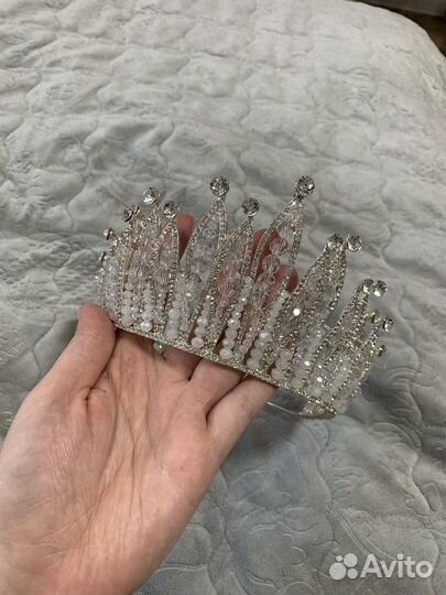 Свадебная корона с камнями