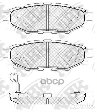 Колодки зад. subaru impreza,legacy 05 PN7501