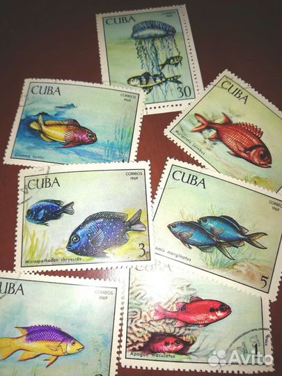 Почтовые марки Куба 1969 г