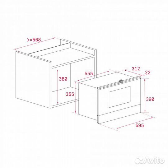 Встраиваемая микроволновая печь Teka MWR 22 BI VB