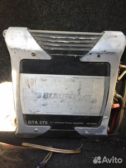 Сабвуфер и усилитель blaupunkt