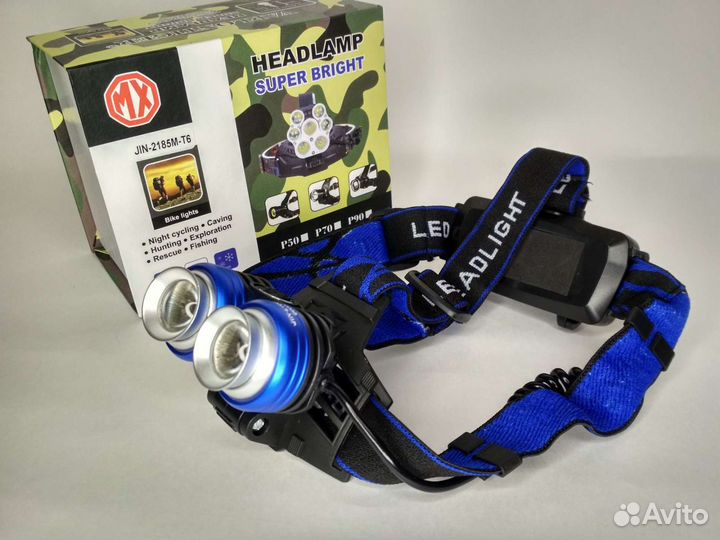 Налобный фонарь аккумуляторный