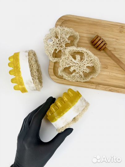 Подарочный набор массажное мыло ручной работы