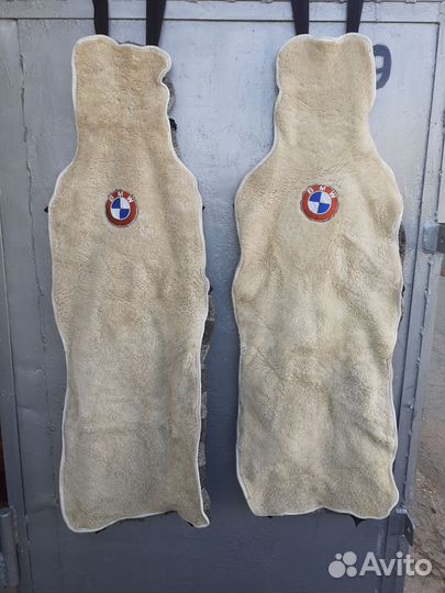 Накидки меховые на переднии сиденья автомобиля