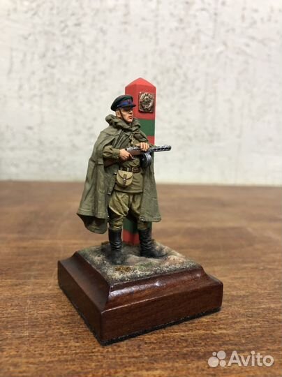 Оловянный солдатик 54 мм. Пограничник, моряк