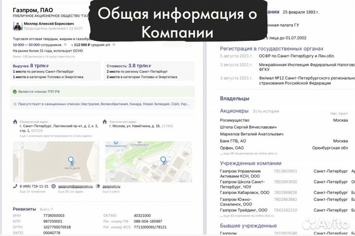 Проверка юридических лиц (выгрузка из сбис)