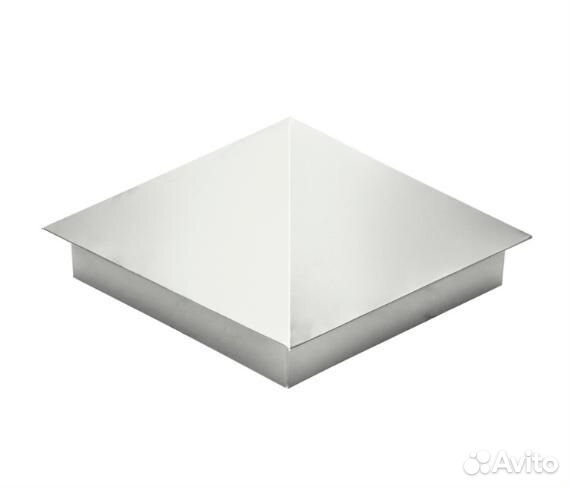 Колпак на столб (390 х 390) 0,4мм RAL 9003 белый