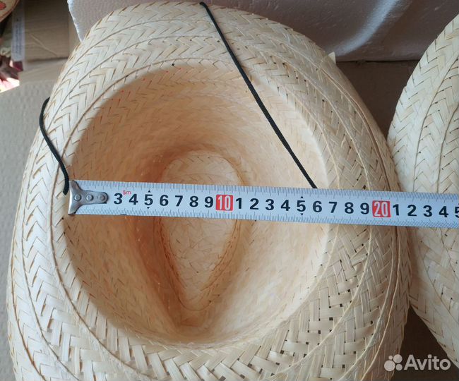 Шляпа соломенная летняя новая Вьетнам Dao Khi 30см