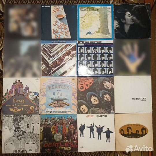 Пластинки The Beatles, Pink Floyd, русский рок