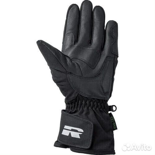 Tour leather/textile glove 2.0 long Black