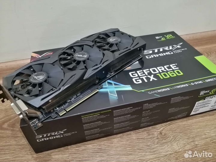 Видеокарта asus ROG Strix nVidia GeForce GTX 1060