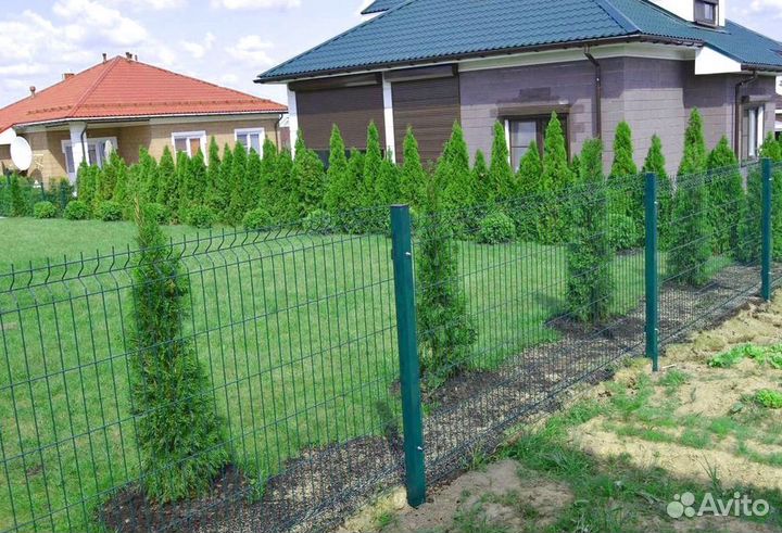 Заборы из 3D сетки под ключ новые доставка