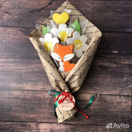 Букет из пряников на день воспитателя, учителя