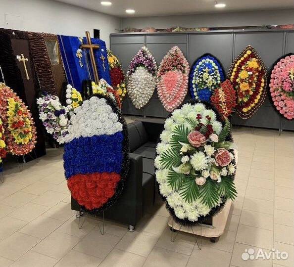 Ритуальные венки, полянки (опт и розница)