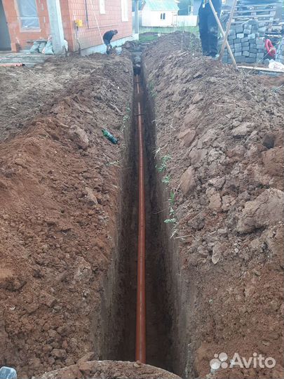 Копка траншей вручную