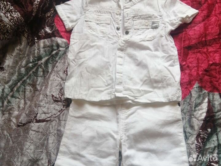 Рубашка белая для мальчиков