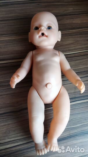 Кукла пупс с качалкой-переноской