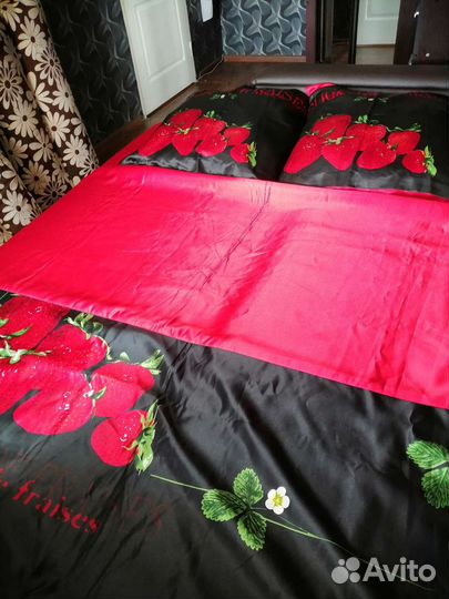 Шелковое постельное белье евро