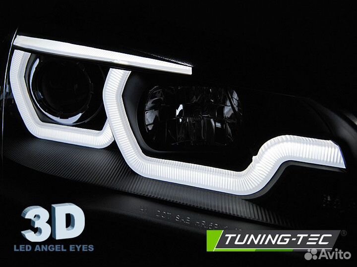 BMW X5 E70 07-13 Фары tube light DRL черные