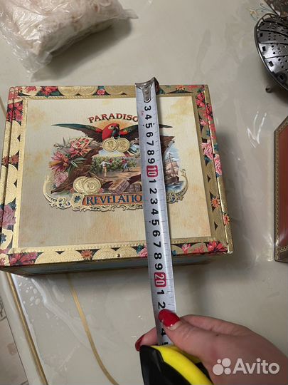 Новая коробка из под сигар из натурального дерева