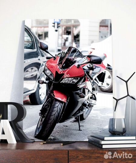 Картины мотоцикл на холсте для интерера