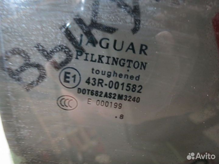 Стекло двери задней правой Jaguar XF 2007-2011