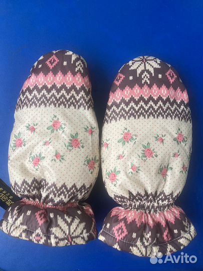 Варежки детские болоневые для девочки