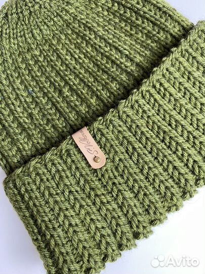 Мужская зимняя шапка вязаная