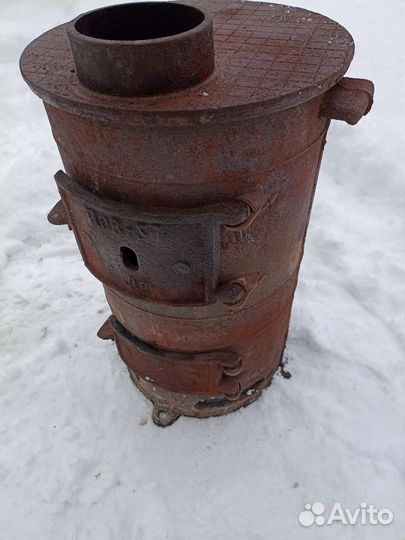 Печь буржуйка чугунная СССР
