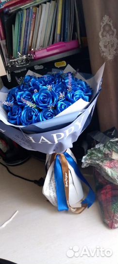 Букет из 25 атласных лент