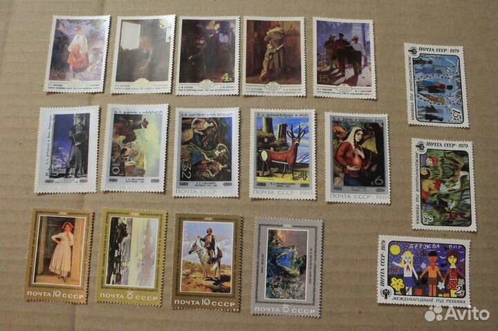 Живопись искусство детский рисунок почта СССР