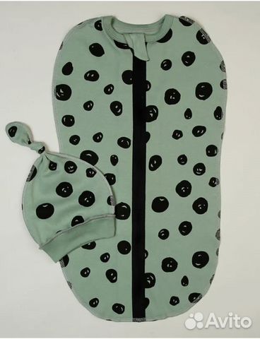 Кокон на молнии с шапочкой. Пеленка-кокон