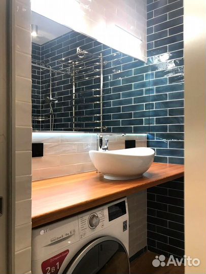 Столешница из дерева для ванной комнаты