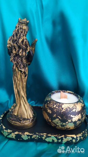 Свеча, статуэтка Фортуна