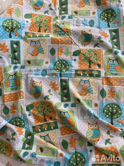 Бортики в детскую кроватку + пододеяльник