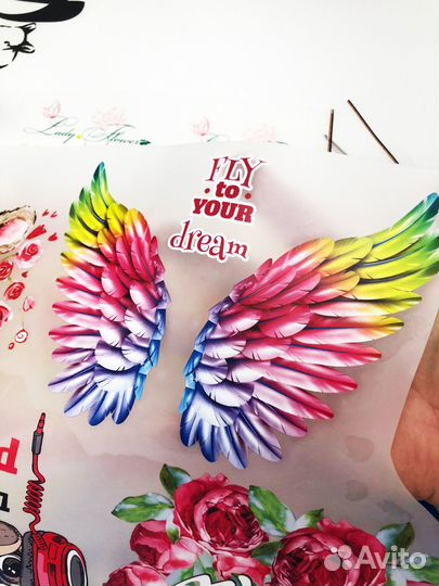 Печать термонаклеек на заказ для одежды и текстиля