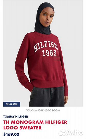Tommy hilfiger свитер, оригинал