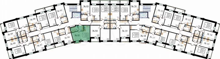 Квартира-студия, 33,2 м², 3/8 эт.