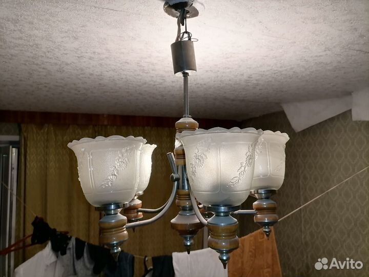 Люстра советская 5 рожков