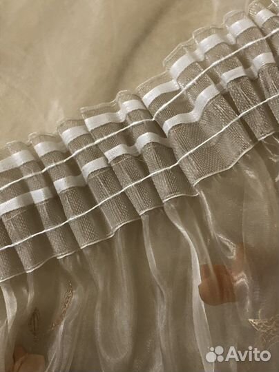 Готовая штора из органзы
