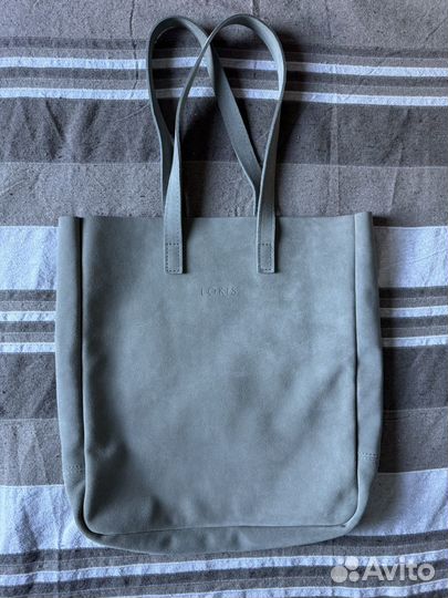 Cумка шопер натуральная замша