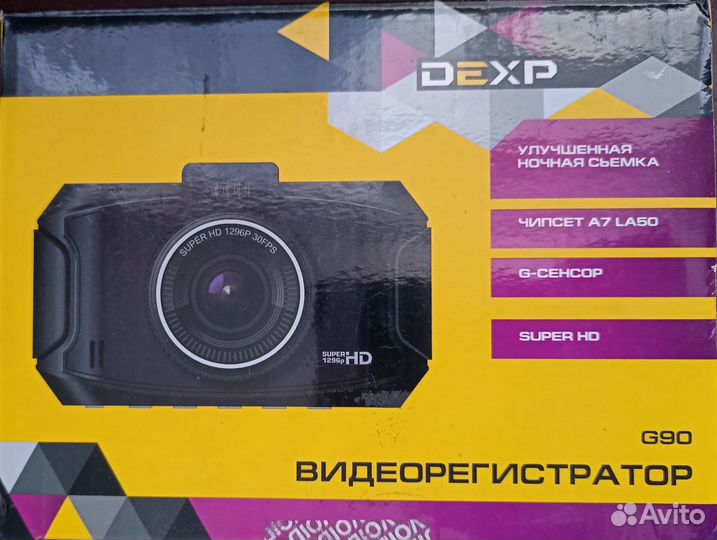 Новый, SuperHD видеорегистратор dexp G90