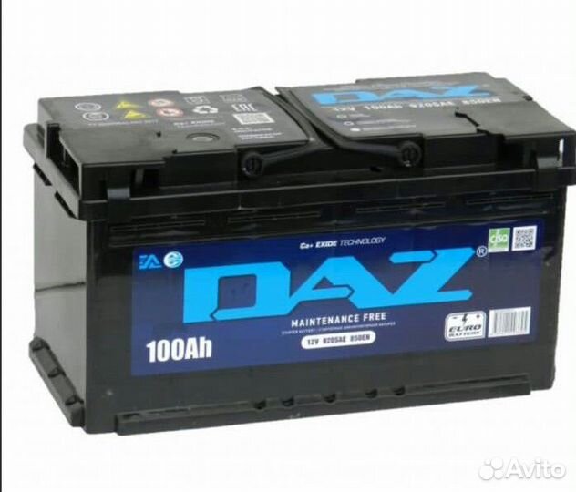 Аккумулятор 100 а ч новый обратная полярность