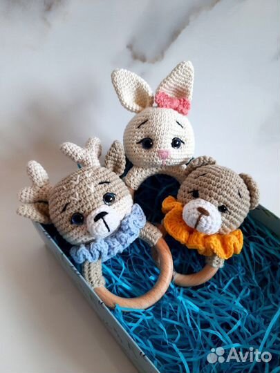 Погремушка, грызунок ручной работы