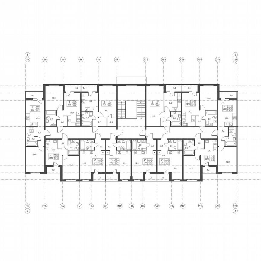 Квартира-студия, 25,2 м², 5/8 эт.